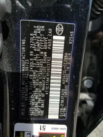 2023 TOYOTA CAMRY LE
