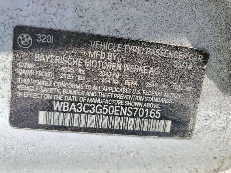 2014 BMW 320 I XDRIVE  
