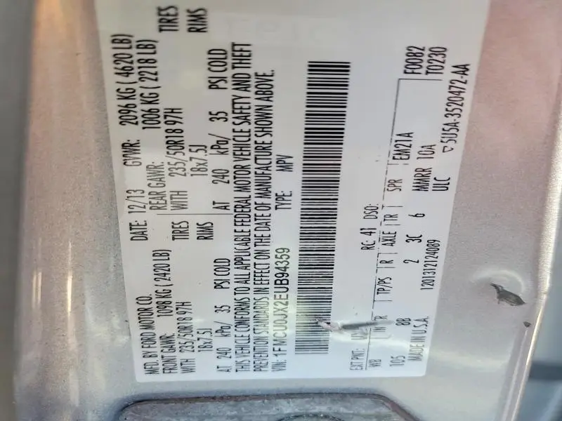 2014 FORD ESCAPE TITANIUM  