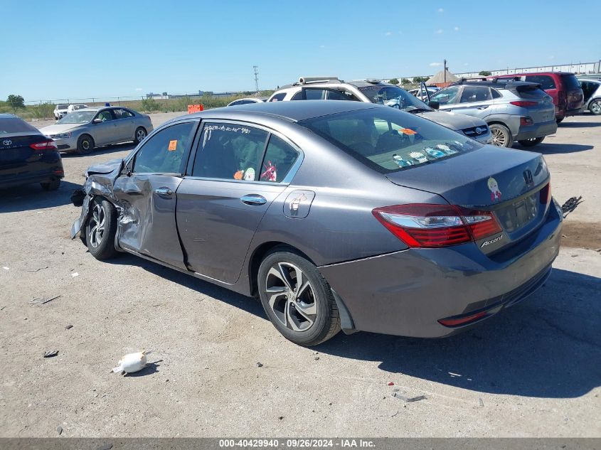 2016 HONDA ACCORD LX