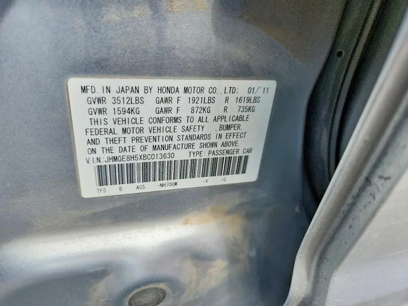 2011 HONDA FIT SPORT  