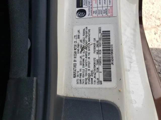 2013 NISSAN 370Z BASE  