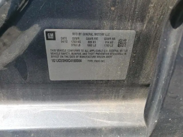 2012 CHEVROLET SONIC LT  