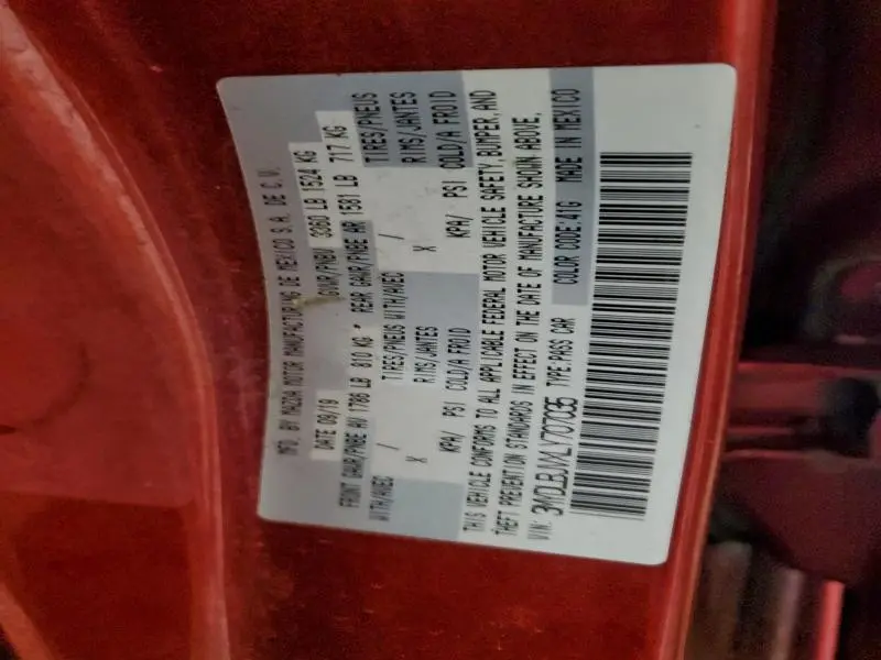 2020 TOYOTA YARIS LE  