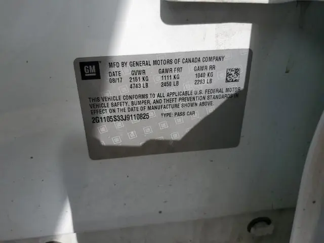 2018 CHEVROLET IMPALA LT  