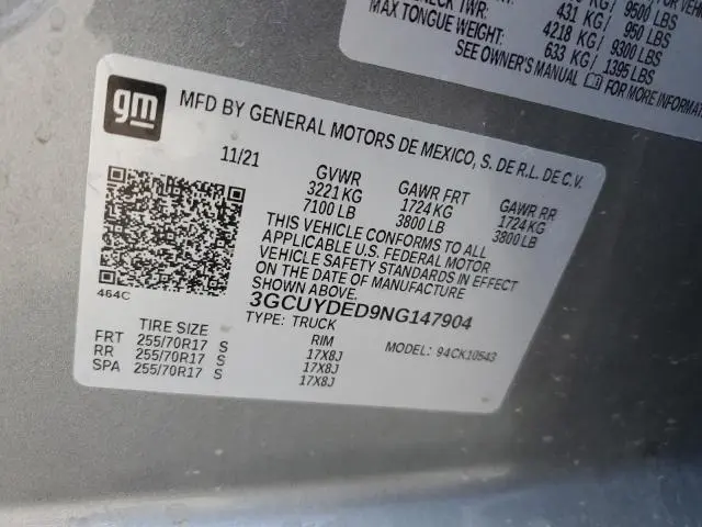 2022 CHEVROLET SILVERADO LTD K1500 LT  