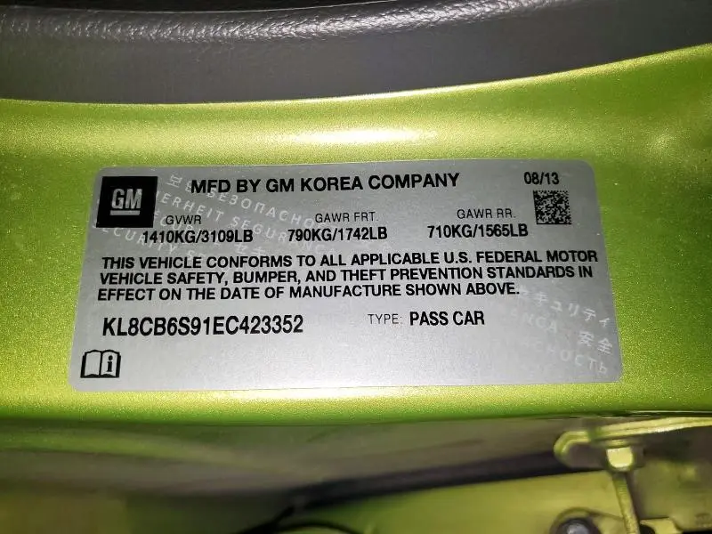 2014 CHEVROLET SPARK LS  