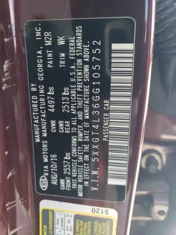 2016 KIA OPTIMA LX  