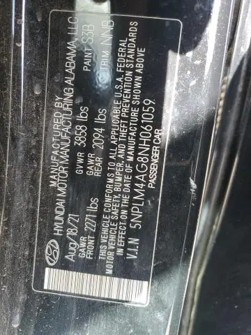 2022 HYUNDAI ELANTRA SEL  