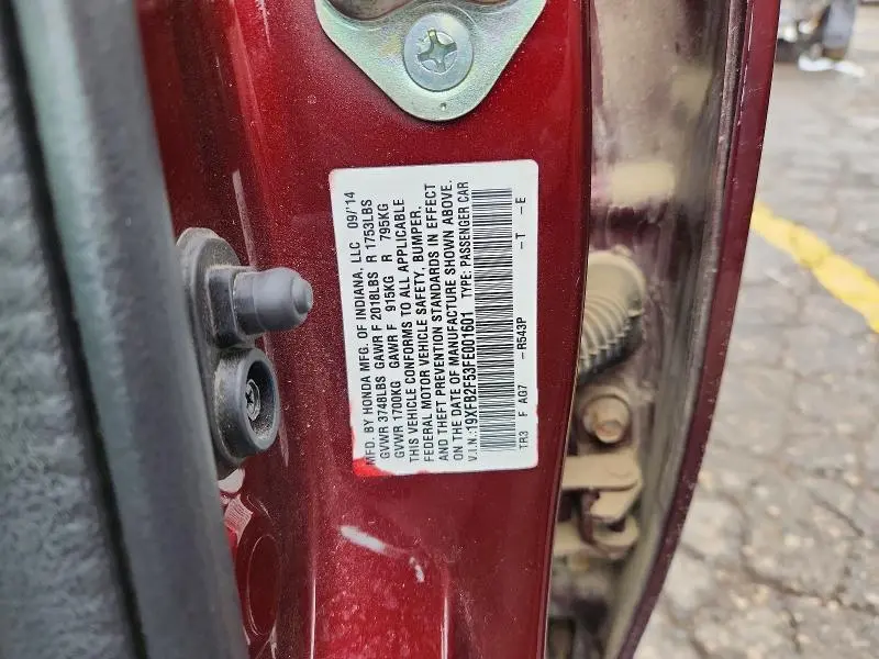 2015 HONDA CIVIC LX  