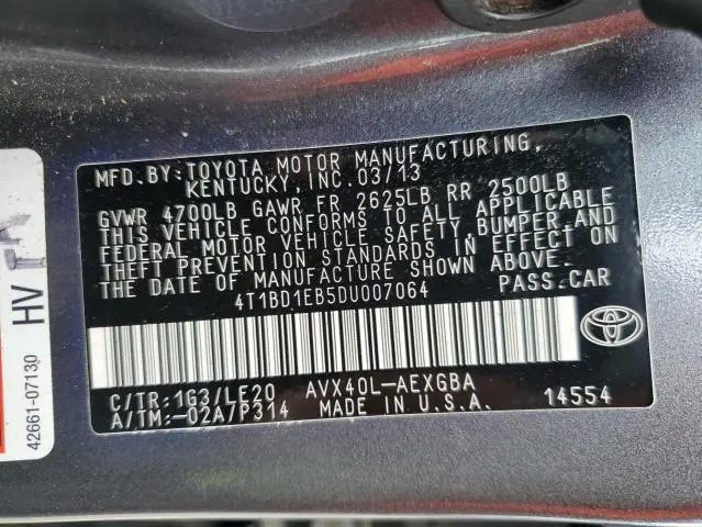 2013 TOYOTA AVALON HYBRID  