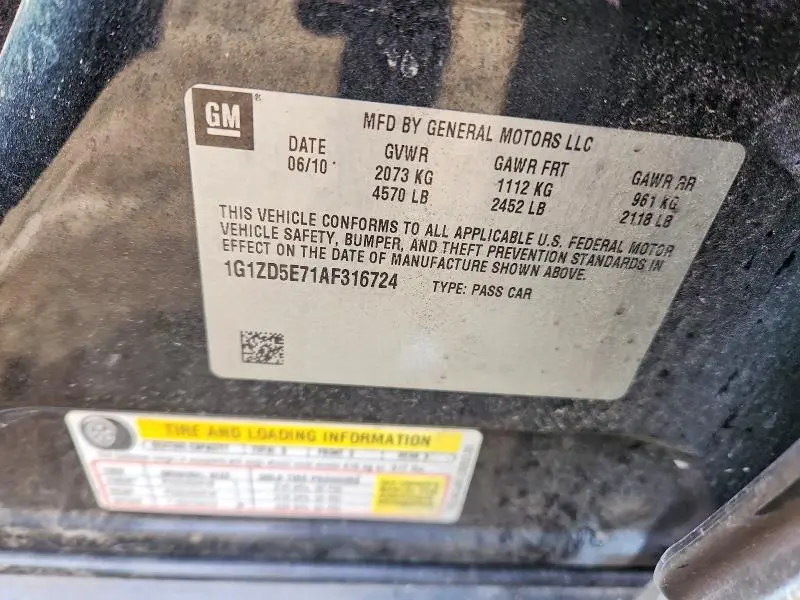 2010 CHEVROLET MALIBU 2LT  