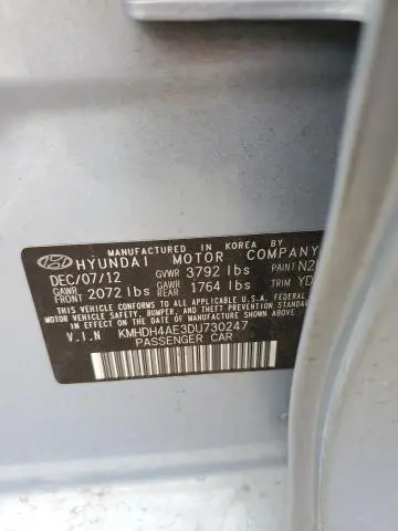 2013 HYUNDAI ELANTRA GLS  