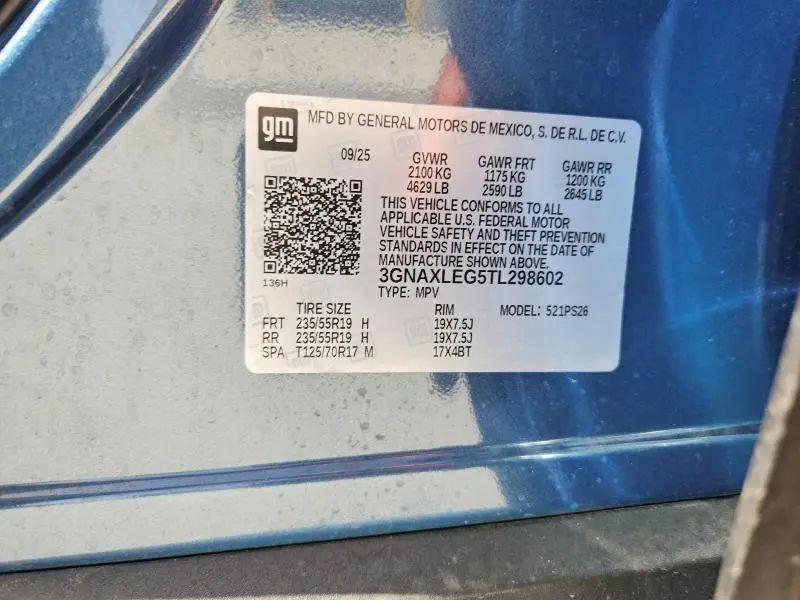 2026 CHEVROLET EQUINOX RS  