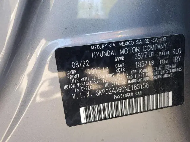 2022 HYUNDAI ACCENT SE  