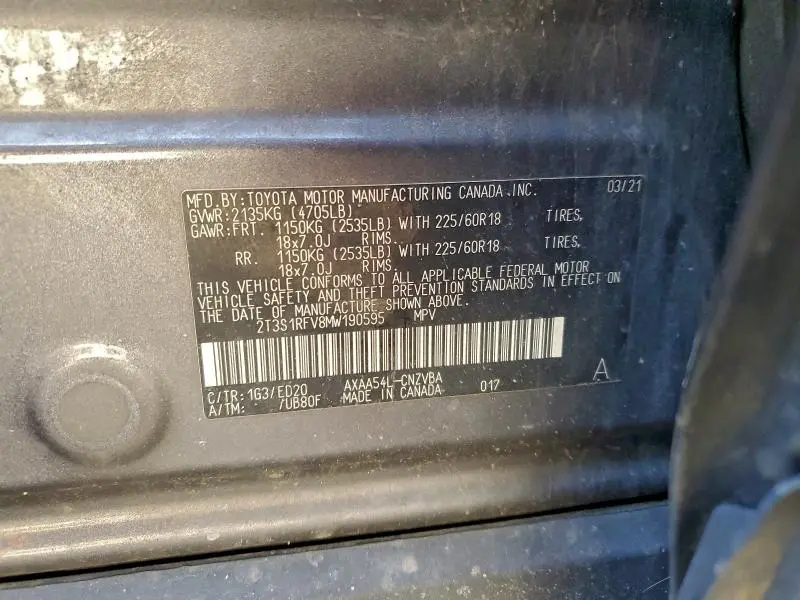 2021 TOYOTA RAV4 TRD OFF ROAD  