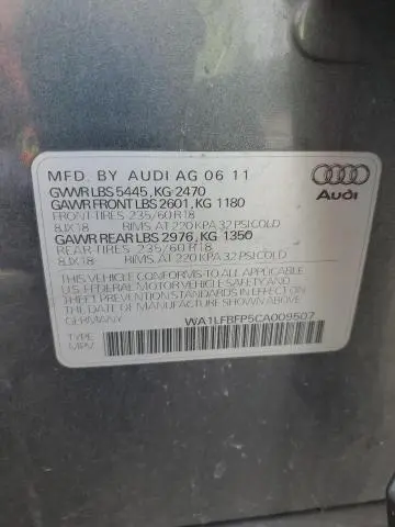 2012 AUDI Q5 PREMIUM PLUS  