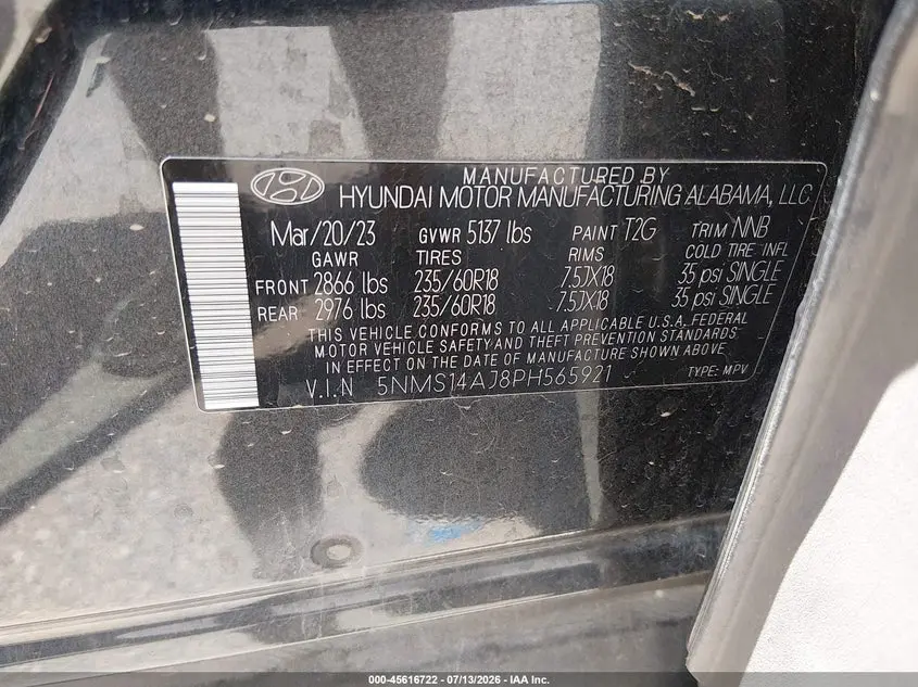 2023 HYUNDAI SANTA FE SE