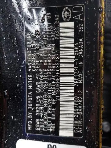 2015 TOYOTA COROLLA L  