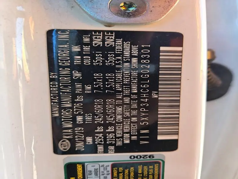 2020 KIA TELLURIDE EX  