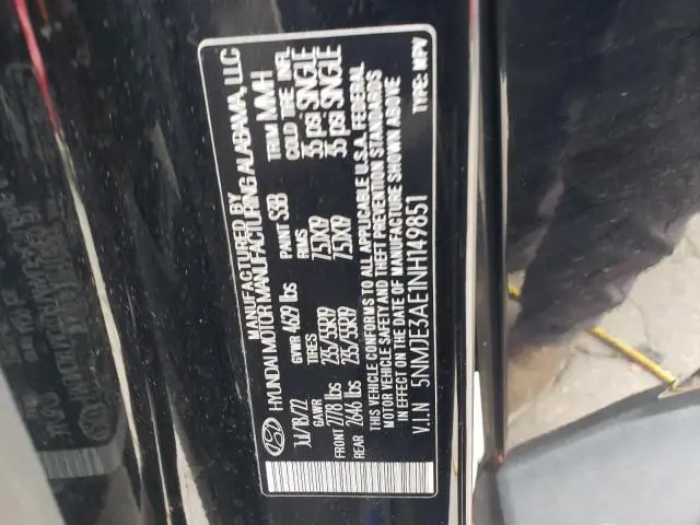 2022 HYUNDAI TUCSON LIMITED  