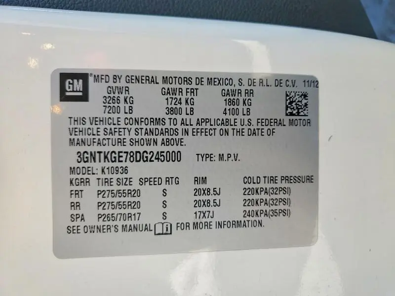 2013 CHEVROLET AVALANCHE LTZ  