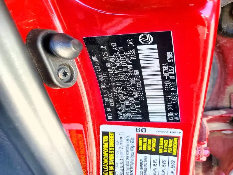 2022 LEXUS ES 350 BASE  