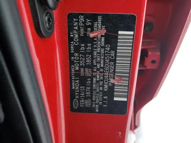 2013 HYUNDAI ACCENT GLS