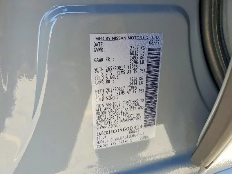 2026 NISSAN FRONTIER PRO-4X  