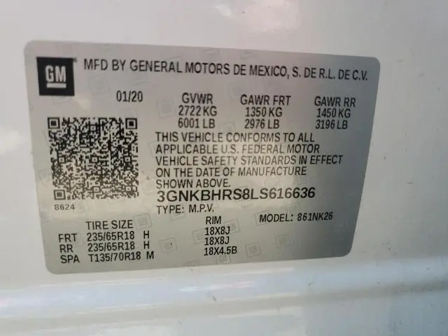2020 CHEVROLET BLAZER 2LT  