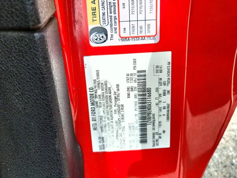 2010 FORD MUSTANG   