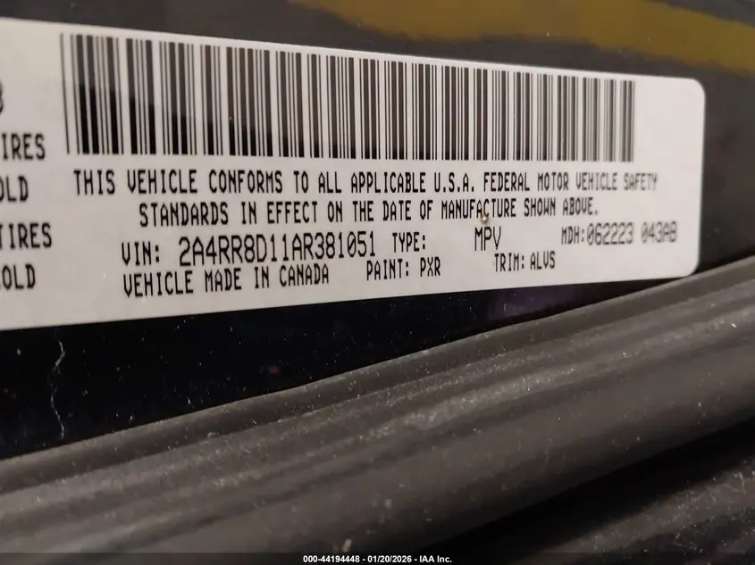 2010 CHRYSLER TOWN & COUNTRY TOURING PLUS