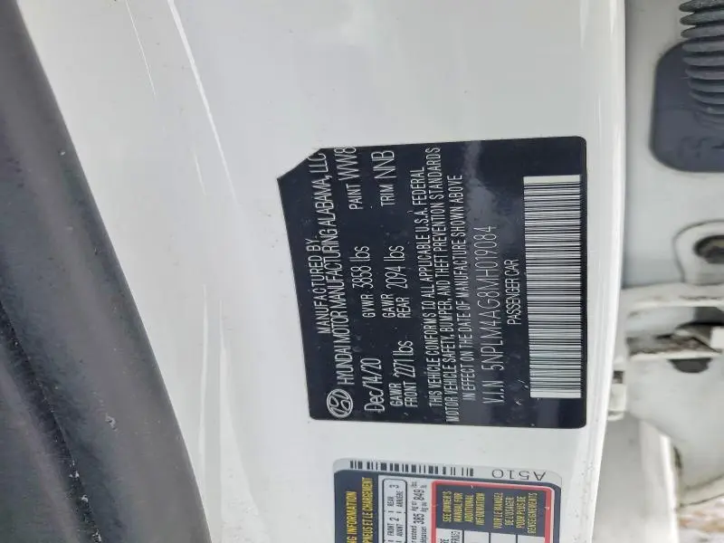 2021 HYUNDAI ELANTRA SEL  