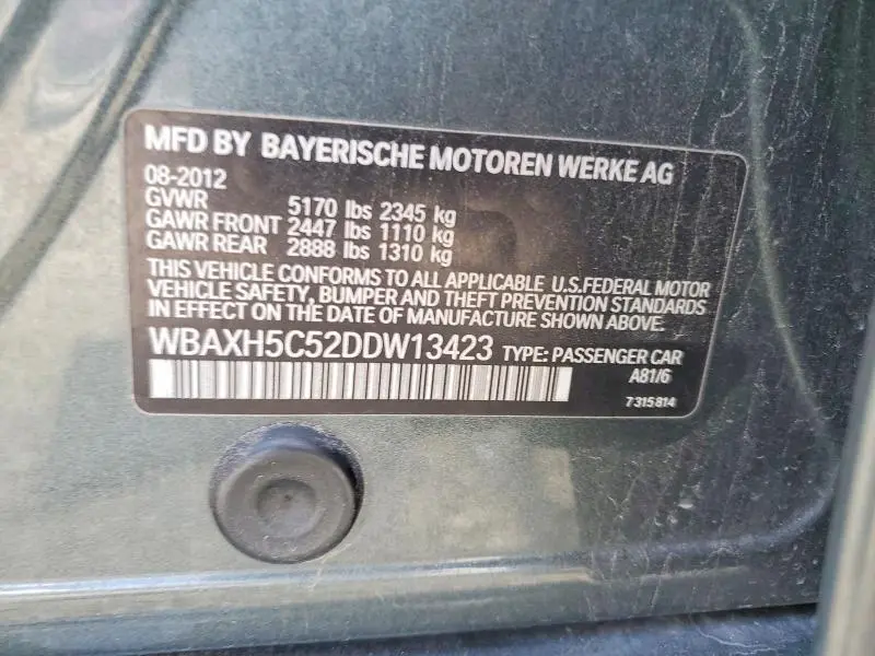 2013 BMW 528 XI  