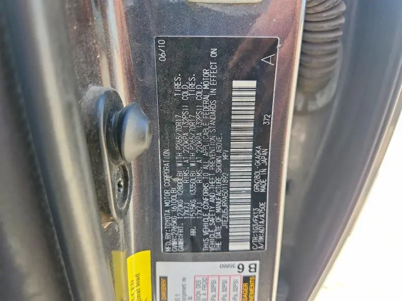 2010 TOYOTA 4RUNNER SR5  