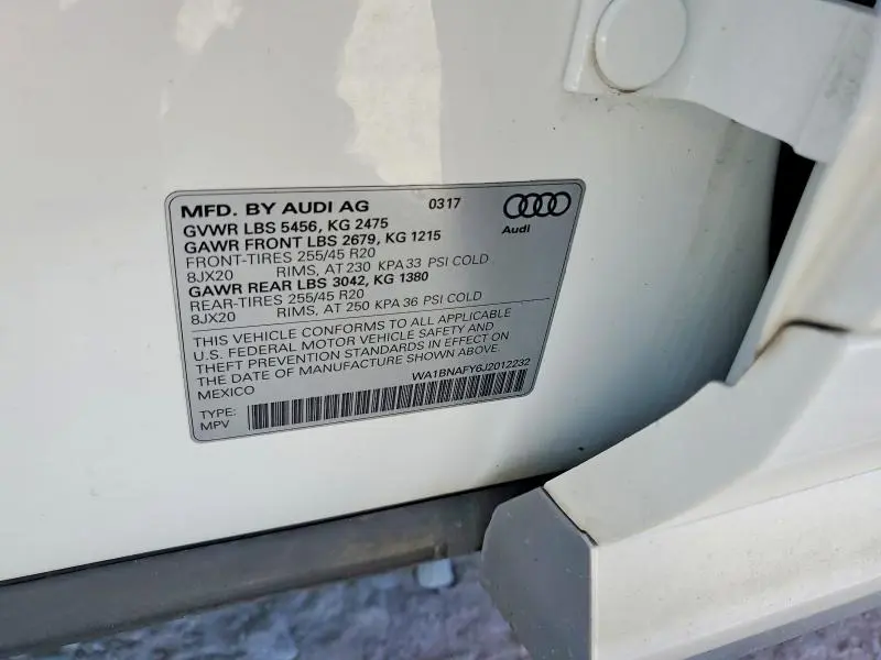 2018 AUDI Q5 PREMIUM PLUS  