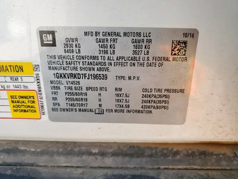 2015 GMC ACADIA SLT-1  