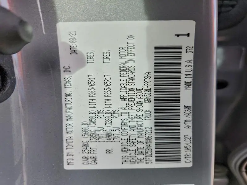 2021 TOYOTA TACOMA DOUBLE CAB  