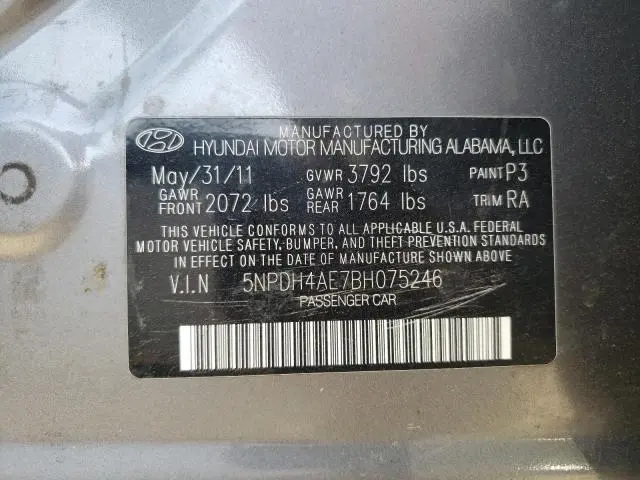 2011 HYUNDAI ELANTRA GLS