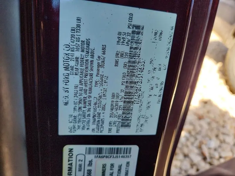 2018 FORD MUSTANG GT  