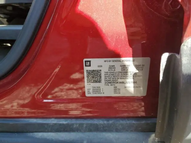 2020 CHEVROLET TRAVERSE LT  