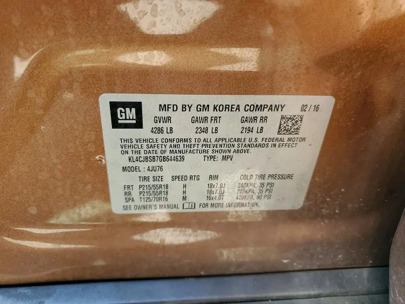 2016 BUICK ENCORE CONVENIENCE  