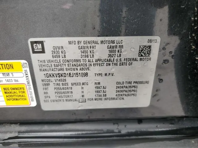 2014 GMC ACADIA SLT-2  
