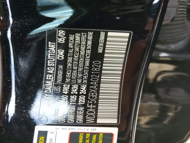 2010 MERCEDES-BENZ E 350  