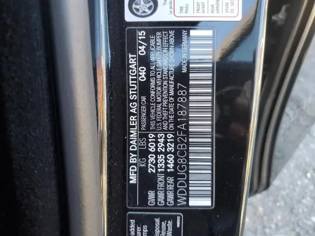 2015 MERCEDES-BENZ S 550  