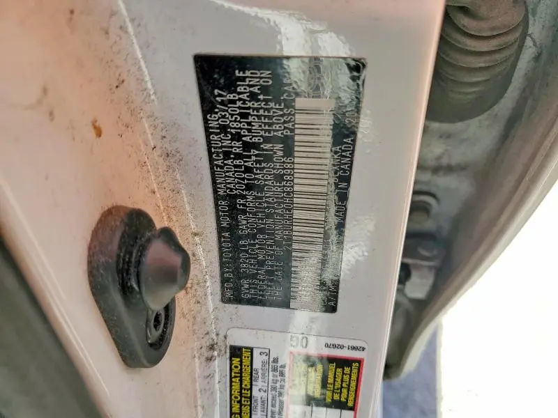 2017 TOYOTA COROLLA L  