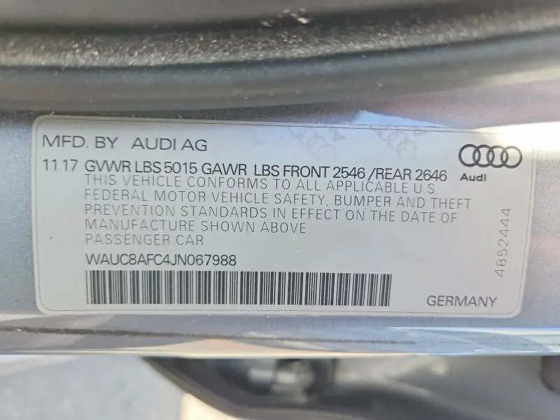 2018 AUDI A6 PREMIUM  