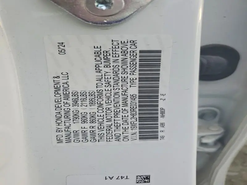 2024 HONDA CIVIC SPORT  