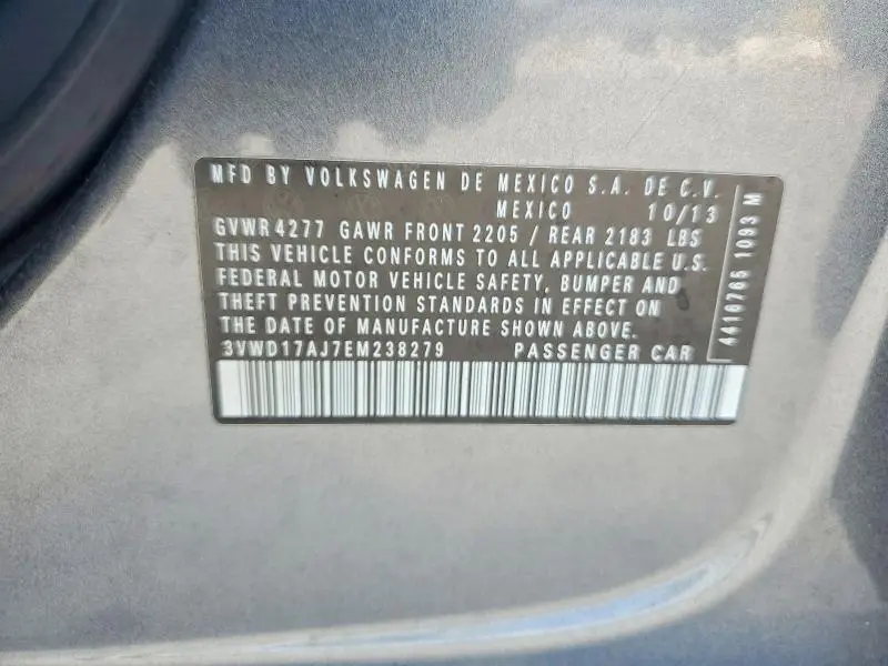 2014 VOLKSWAGEN JETTA SE  