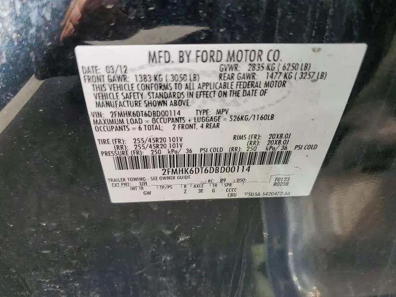 2013 FORD FLEX LIMITED  